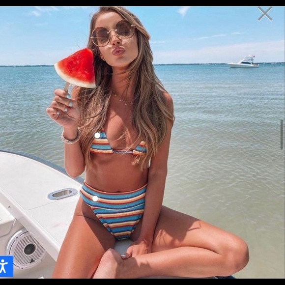 Montce Other - Montce Caribbean Stripe Bikini Set